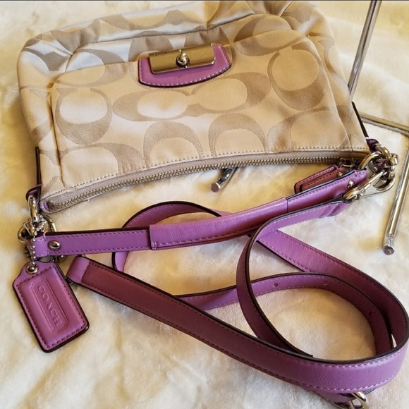 🍃MINT🍃Coach💜Kristin E/W Crossbody - Picture 7 of 8